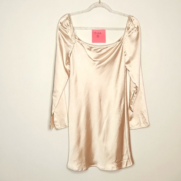 Princess Polly Women's Star Power Mini Dress Champagne Size 8 - Picture 9 of 16